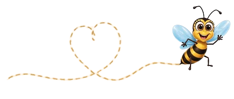 Fly Honey Bee With Heart